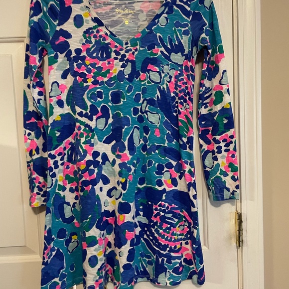 Lily Pulitzer multi colored long sleeve dress. XXS. NWOT - Picture 1 of 2
